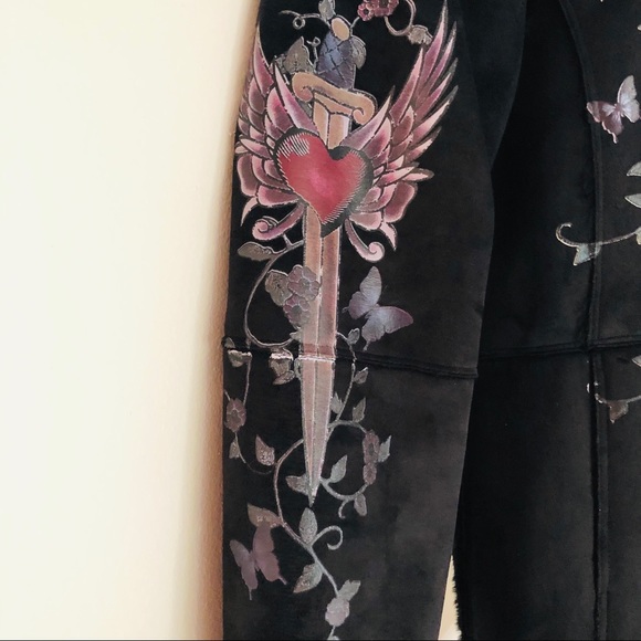 Vintage Eivissa Faux Suede Jacket Size M - Picture 3 of 5